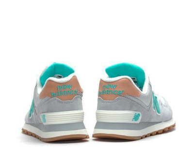 New Balance 574 Grey Mint Brown мужские