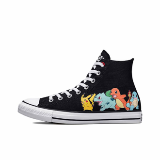 Кеды Converse x Pokemon First Partners black высокие