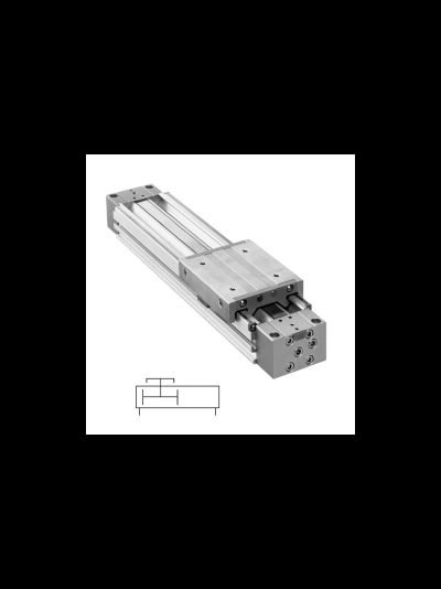 Бесштоковый ленточный цилиндр с направляющей качения MY1C