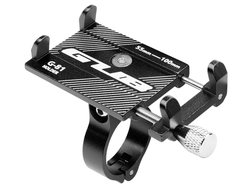 Держатель GUB G-81 для смартфона, алюм., 55-100 мм, 31.8 мм, черн.