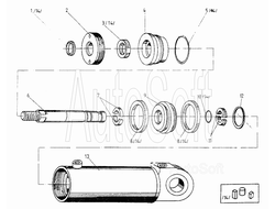 Гидравлический поршневой цилиндр ЦБХ 211 А1/90х75/70 17013.1.00.00.00-14