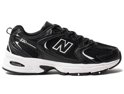 New Balance 530 Black White (Экозамша) фото