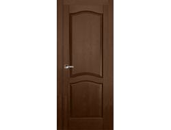 Дверь ЛЕО цвет античный орех, брашированная