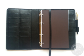 кожаный органайзер с тиснением на обложке, именной ежедневник, ежедневник на заказ