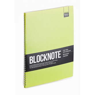 Блокнот гребень, А4, 60л, клетка, Ultimate Basics active book 3-60-483