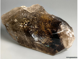 Рутил  в дымчатом кварце. Россия.   195*110*65мм