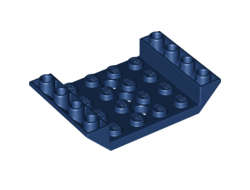 Slope, Inverted 45 6 x 4 Double with 4 x 4 Cutout and 3 Holes, Dark Blue (60219 / 4550000 / 6220699)