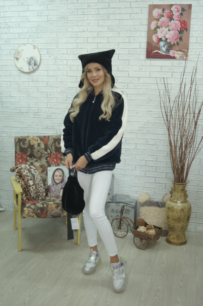 Куртка автоледи из эко меха модель 123