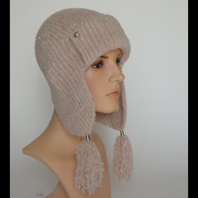 Женская шапка ушанка с кисточками Италия Vizio 9008 UOL