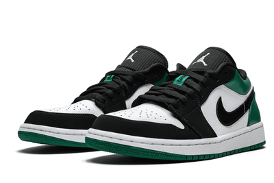Nike Air Jordan Retro 1 Low White Black Mystic Green (Зеленые) сбоку