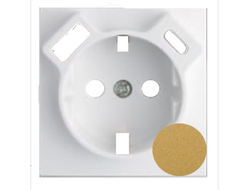 Накладка розетки с заземлением и зарядками USB, золото Logus 90 - Efapel 90630 TDU
