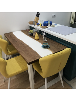 слэб, стол река, стол из массива, мебель на заказ, стол из слэба, мебель для ресторана, столешница