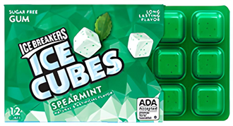 ICE BREAKERS CUBES Spearmint Жев.резинка с нежной мятой (6 шт)