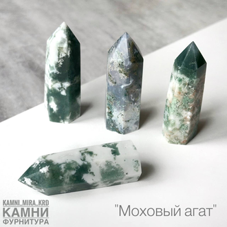 Cтолбики из натурального камня, длина 4-4,5 см, вид камня в ассортименте, цена за штуку