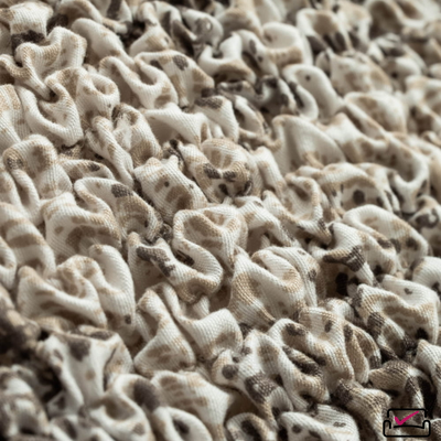 Чехол на классический угловой диван Верона МОЗАИКА БЕЖЕВЫЙ. ЗАЩИТА ДЛЯ МЯГКОЙ МЕБЕЛИ ОТ ЖИВОТНЫХ. ИТАЛИЯ