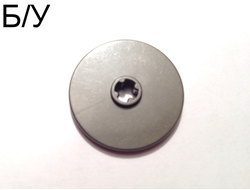! Б/У - Technic, Disk 3 x 3, Pearl Dark Gray (2958 / 4178008) - Б/У
