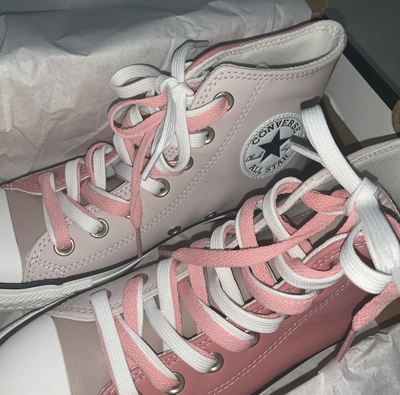 Кожаные кеды Конверс трехцветные 569700C фото