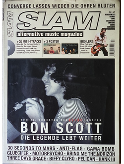 Slam Music Magazine Issue 4 Lacrimosa, Pro Pain, Иностранные музыкальные журналы, Intpressshop