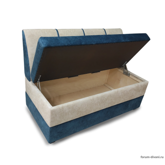 Кухонный ДИВАН "ФОРУМ-8", Синий/Слоновая кость