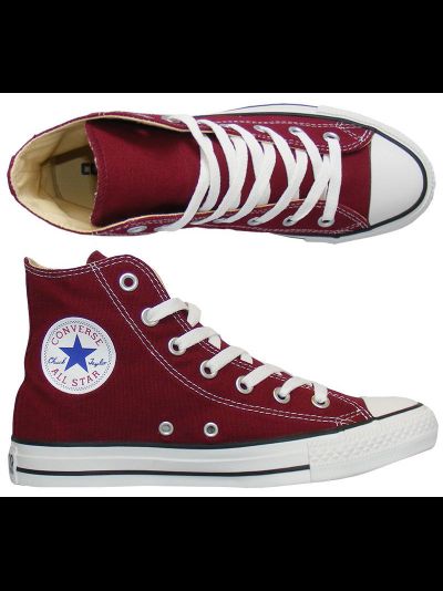 Кеды бордовые Converse All Star высокие