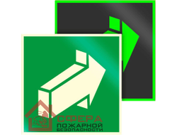 Знак Е18 фотолюминесцентный Открывать движением от себя