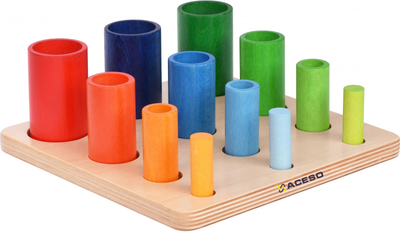 Цветная башня. Изучение цвета, формы, и размера