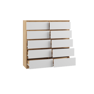 Мадера Комод К10М Крафт золотой/Белый