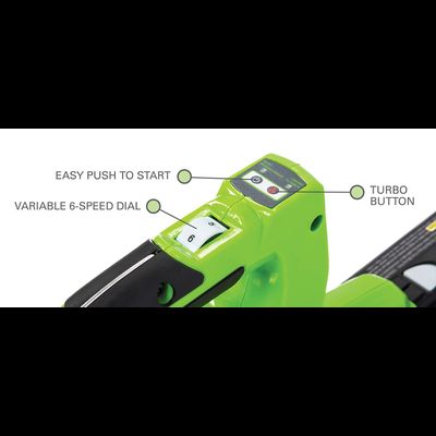 Садовый пылесос Greenworks GD40BV