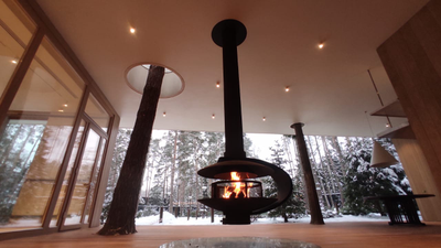 Подвесной открытый  камин  Eneva