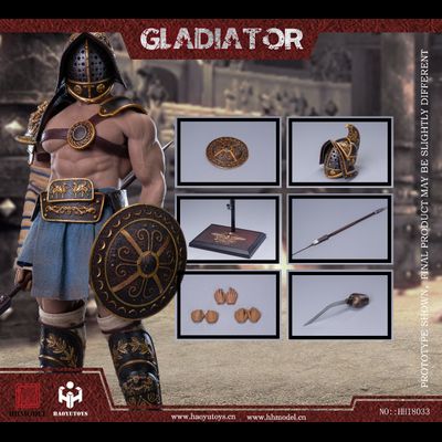 Фракиец, римский гладиатор - Коллекционная ФИГУРКА 1/6 Imperial Army Hunting Ground Fighter Hoplomachus (HH18033) - HHMODEL x HAOYUTOYS