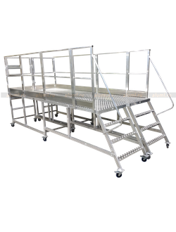 Передвижная рабочая площадка 2 шт. Зеркальные