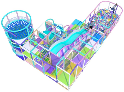 Детский игровой лабиринт Сиреневый 10,9 х 7,4 х 3,6м.