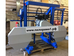 Ленточная пилорама бензиновая Астрон-10.02 двигатель Lifan 15л.с., от