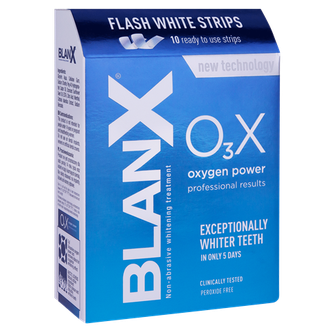 Отбеливающие полоски Flash White Stripes O?X Сила кислорода, BlanX, 10 шт. (модификация 1)