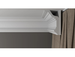 Потолочный плинтус DECOR-DIZAYN DD513, из дюрополимера, под покраску, ударопрочный, 2 метра