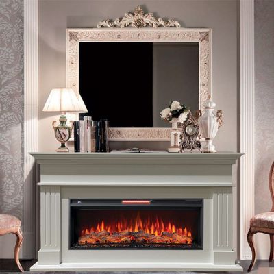 Линейный электрокамин Бруно WT с очагом Joker 45