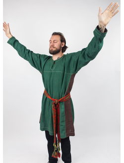 Рубаха мужская льняная удлиненная "Княжеская"