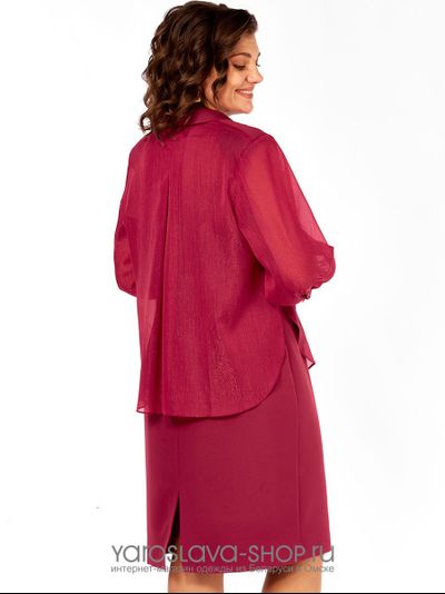 Женский нарядный комплект в  цвете фуксии