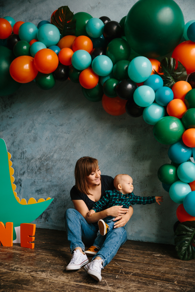 Оформление детского годовасия в стиле "Дино" "№ 1461