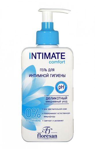 Флоресан Intimate Деликатный ГЕЛЬ для интимной гигиены COMFORT 250мл