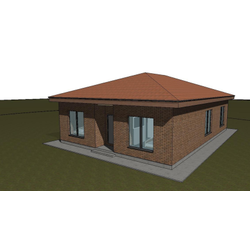 Одноэтажный дом с тремя спальнями 105м² (S86)