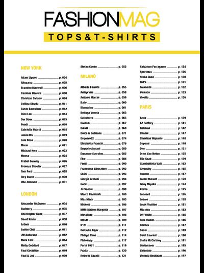 Fashionmag Tops &amp; T-Shirts Magazine Spring-Summer 2023