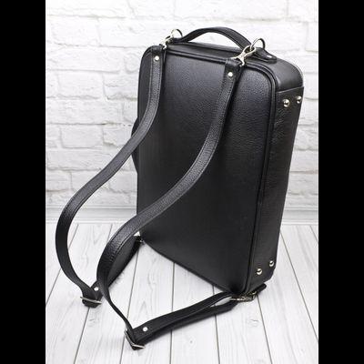 Кожаная сумка-рюкзак Castenaso black (арт. 3108-01)