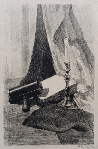 "Фея" литография Швец П.Ю. 1972 год