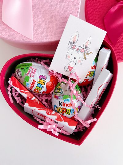Подарочная коробка малое сердечко красное