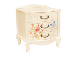 Тумбочка прикроватная "Джульетта" (3 ящ.) с росписью