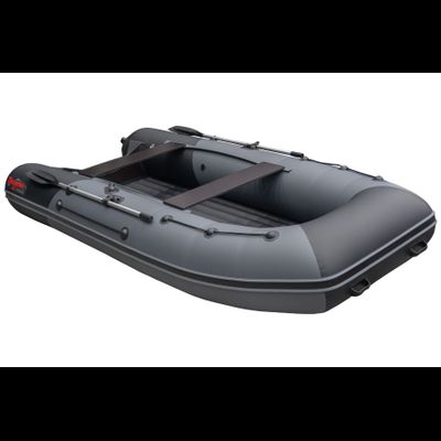 Моторная лодка Таймень RX 3900 НДНД графит/черный вид спереди справа