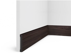 Плинтус B90V1 BR395 ПОЛИСТИРОЛ HI WOOD 90мм х 14мм х 2,7м.