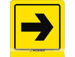 СП-11 Пиктограмма с дублированием информации по системе Брайля. Направление движения, поворот направ