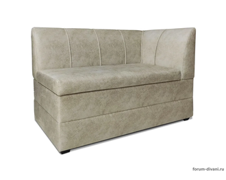 Кухонный ДИВАН "ФОРУМ-8" с боковой спинкой, Слоновая кость Правый